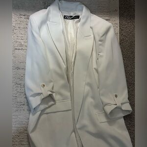 Zara white blazer size XL
